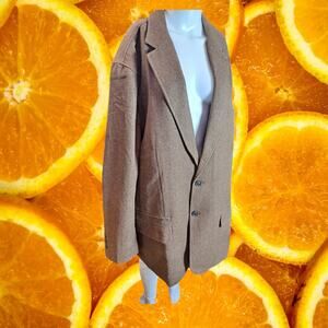 Territory Ahead Men's Brown‎ Polyester Blend Two-Button Blazer Size XXL